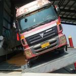Fully Enclosed 1T-100T Truck Unloader Flipper For Chemical Industry Side Flip