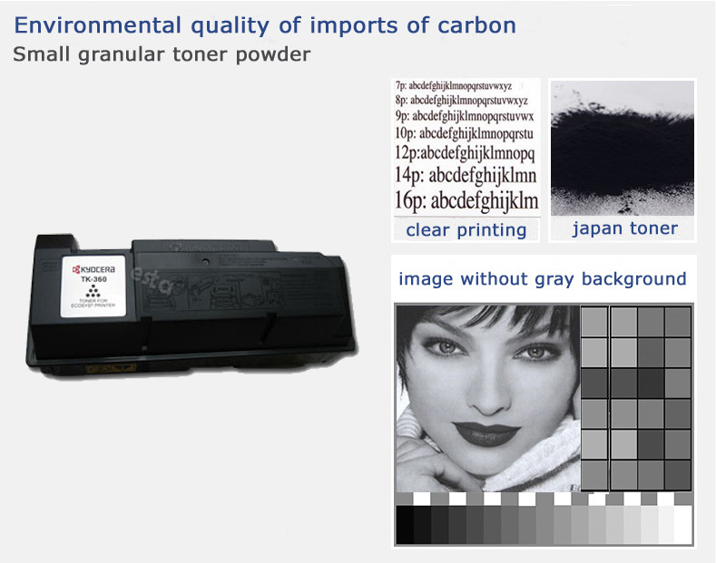 Kyocera FS 4020D Laser Toner Kit Black For TK360 Kyocera Toner Cartridges