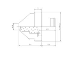 Quality 1/2.7&quot; 4.2mm Pin hole lens ,2Megapixel for IMX122, OV2715 wholesale