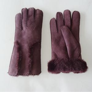 Quality Manufacturer customized winter warm shearling leather gloves sheepskin wholesale