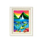 Home Decoration 3D Lenticular Printing Service 12x16 Inch Framed Dolphin Picture
