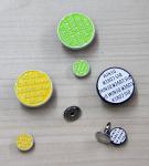 Jeans Custom Clothing Buttons Nickle Free , Engraved / Embossed