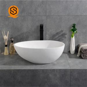 Quality Hotel Lavabo Above Counter Bathroom Basin Solid Surface bold element wholesale
