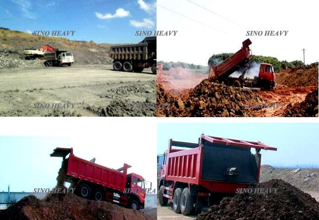 HOWO 6 X 4 Heavy Duty Dump Truck , Single Row Cab LHD Tipper Truck