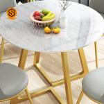 Anti Oil Modern Restaurant Table Marble Stone Dining Table ISO Approved