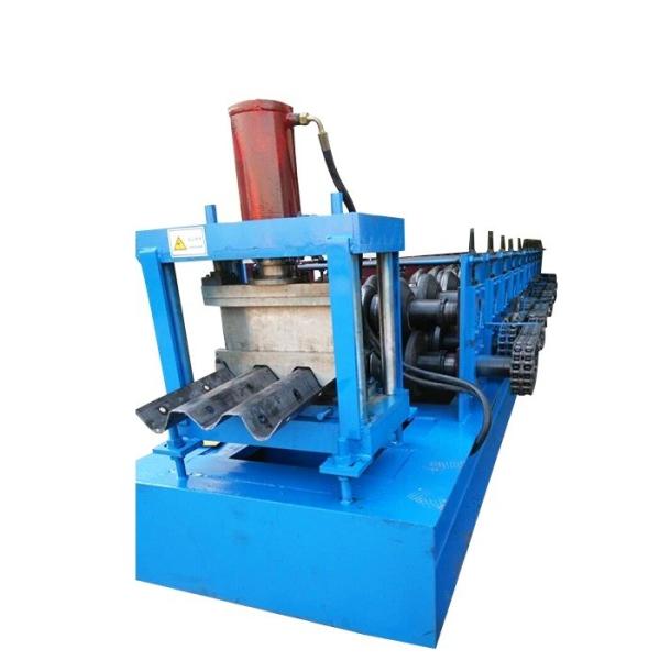 Cheap CE Highway Guardrail Roll Forming Machine 10T Leveling Punching for sale