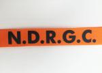 Breakaway Lanyard With Badge Holder , Orange Color Woven Lanyards Personalized
