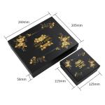 Factory Custom Printing High End Luxury Jewelry Set Boxes Golden Rose Hair Rope