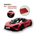 Corrosion Protection Color Wrap Film Ultra-Matte Chinese Red Dry Apply Color PET