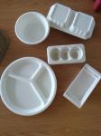 Food Grade Molded Pulp Equipment , Biodegradable Plate Making Machine 220V