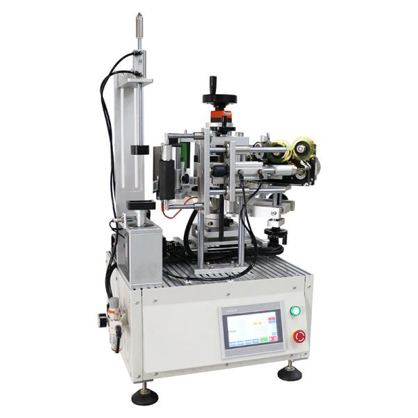 Semi-automatic Barcode Label Printing Machine for Shampoo Cosmetic Bottle in