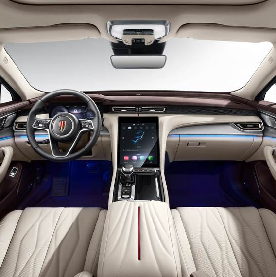 4 Seat and 5 Doors Car with Sunroof High Speed Hongqi H5 Energy Technology