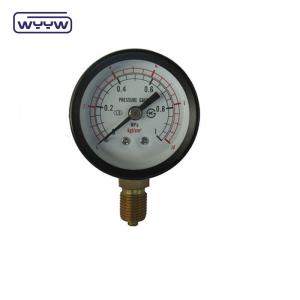 Quality Normal Air Dual Scale Economy Pressure Gauge Black Steel Material wholesale