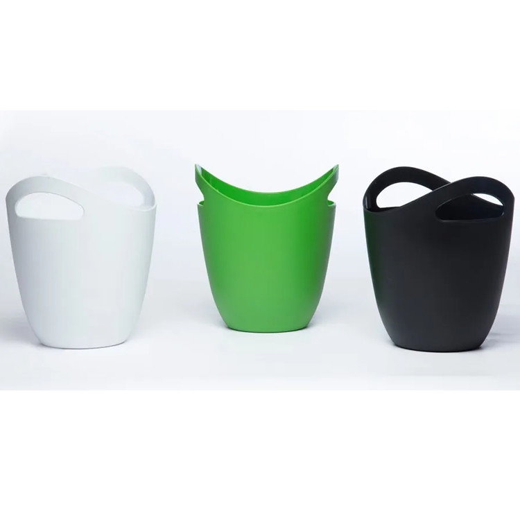 Custom Beer Plastic Champagne Ice Bucket Recyclable For Bar Home Events