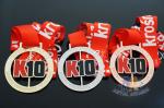 Spinning And Rotating Bespoke 10K Metal Award Medals For Maration , Sports