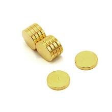 Quality China N52 Diameter 1/2 Inch x 1/4 Inch Strong Disc Gold Plating Neodymium Magnet wholesale