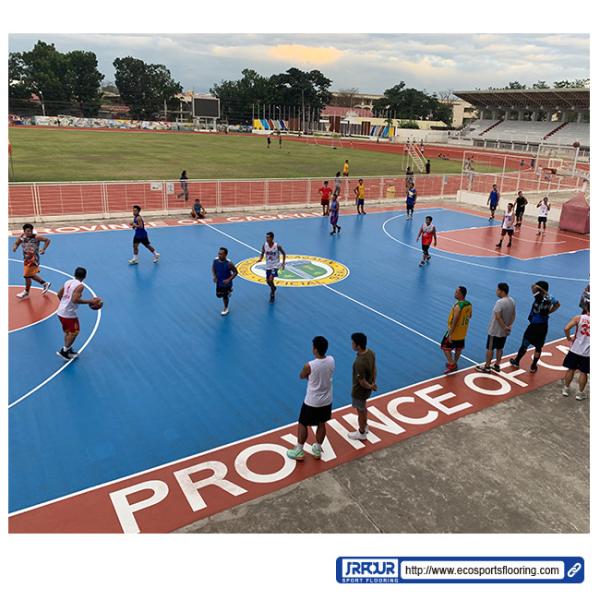 Shockproof 4mm Polyurethane Flooring System For Basketball Court