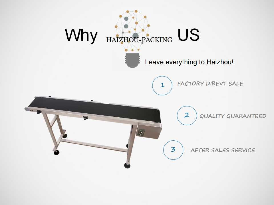 Food Grade Industrial Inkjet Printer Conveyor Stainless Steel Material