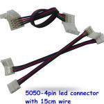 Led Strip Light Connectors 4 Pin 10mm Width Led Accessory Solderless Extension