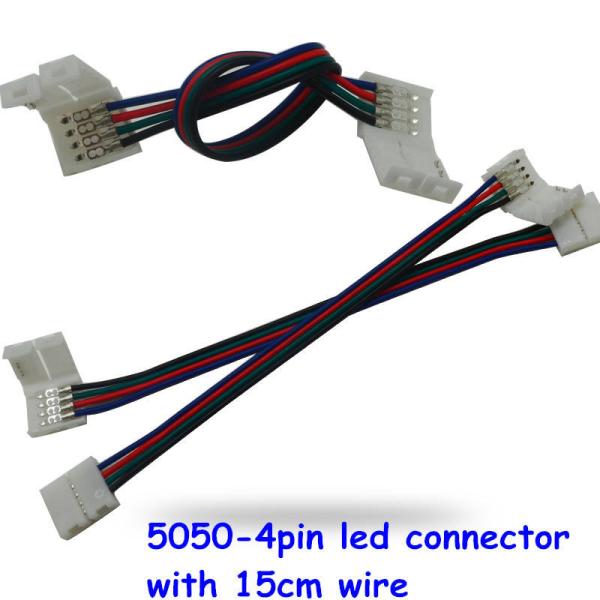 Led Strip Light Connectors 4 Pin 10mm Width Led Accessory Solderless Extension