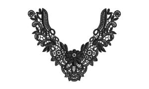 Quality High quality embroidery embellishment lace collar for dress wholesale