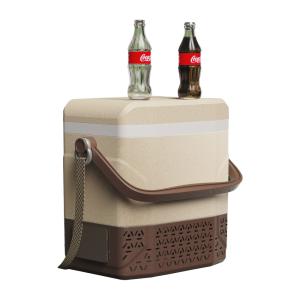 Quality 12V DC Camping Car Fridge with Shoulder Belt and Handle Temperature Range -20 10 C wholesale