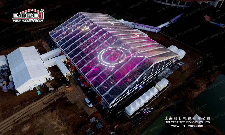 Large transparent Outdoor Event Tent Marquee Structure for outdoor wedding party