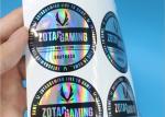 Reflective Waterproof 3D Anti Counterfeiting Stickers Gloss Laminating