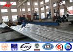 ISO 9001 Steel Metal Power Pole For 10M 33kv Transmission Line