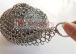 Ring Mesh Screen Type 4 Inch 304 Kitchen Stainless Steel Chain Mail Scrubber