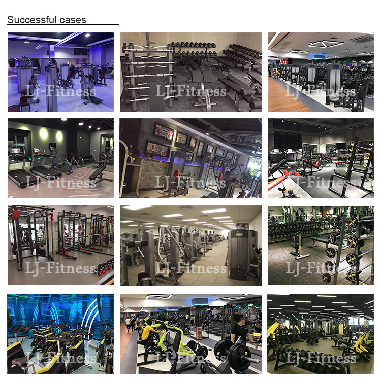 Black Steel Commercial 3.5mm Gym Fitness Equipment