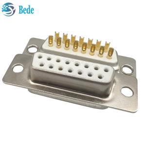 China Top-notch D-Sub 15 Female Connectors Insulation Resistance 5000 Megohms Min Connector Style D-SUB 15 on sale