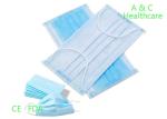 Disposable Blue Earloop Face Mask Non Woven Fabric Face Mask High Filtration