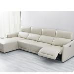 BN Italian Corner L-Shaped Sofa Electric Function Headrest Adjustable Sofa