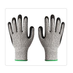 Quality Wood Working And Warehousing Puncture Proof Grey HPPE Cut Resistant Gloves wholesale
