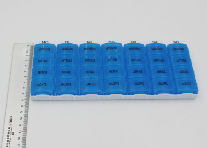 Compartment Storage Plastic Pill Box Monthly Pill Organizer For Elderly