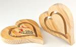 Blank Heart Shaped Sublimation MDF Ornaments For Sublimation Photo Printing