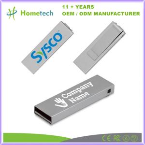 Quality 2.0/3.0 USB Flash Drive 8GB 16GB 32GB 64GB 128GB Mini Pendrive Metal Clip Memory Stick wholesale