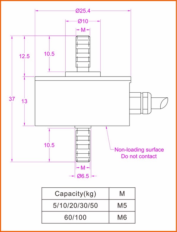 compression load cell 50kg 20kg 10kg