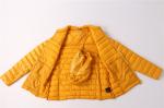 Yellow Ultra Light Packable Down Jacket Antistatic Waterproof