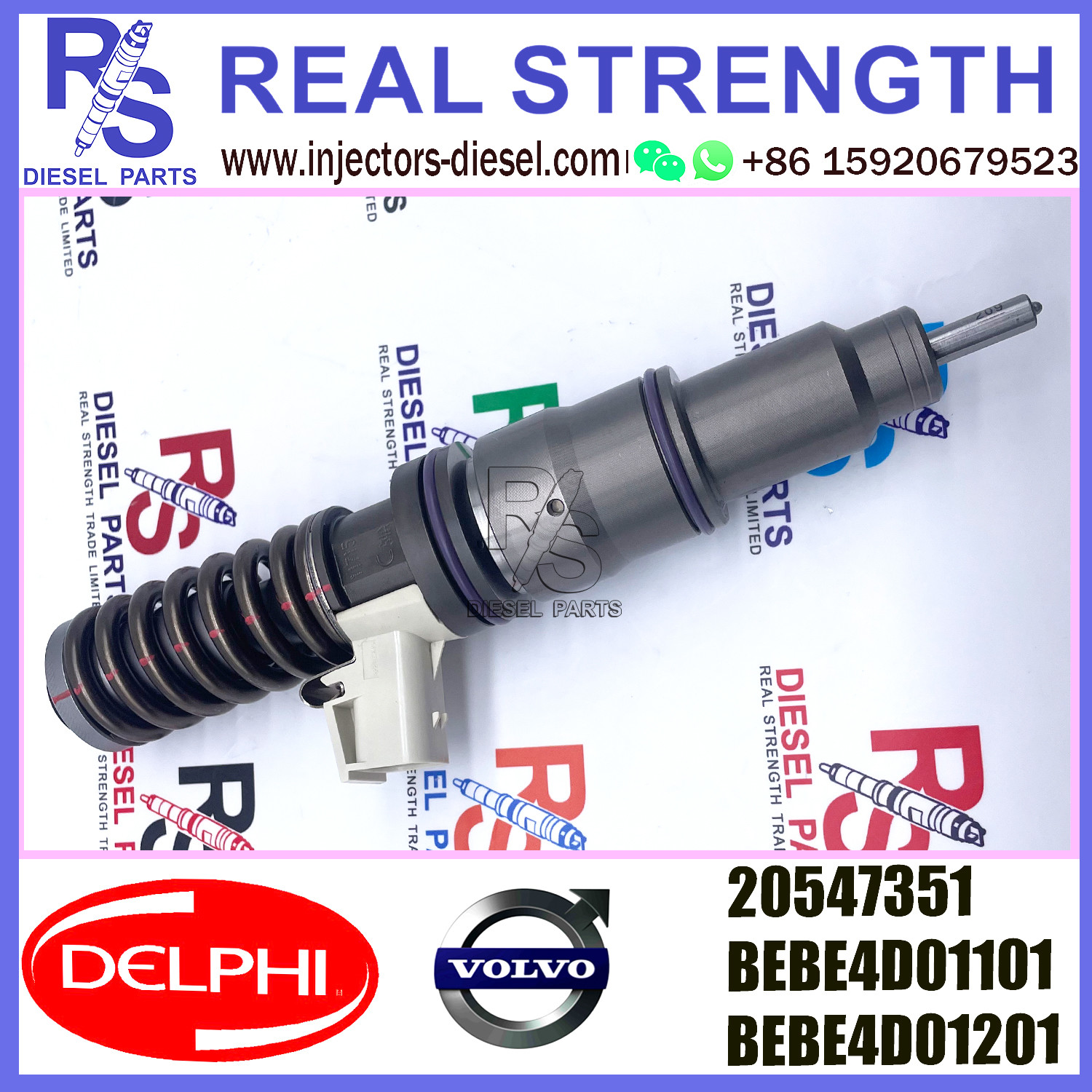 V-O-L-V injector 20547351 diesel Fuel Injection Injector 20547351 BEBE4D01101 BEBE4D01201 E3.0 for V-O-L-V D12 3155 465 BHP