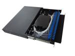 1U 48cores Fiber Optic Patch Panel 24 Ports For CATV GPON