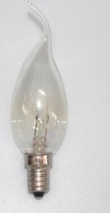 Quality 12 LM / W Bent End Candle Flame Light Bulbs C37 Long Lifespan wholesale