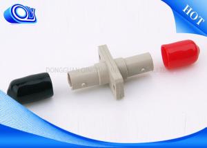 Quality Simplex Plastic ST-ST Fiber Optic Adapter red and black cap square adapter wholesale