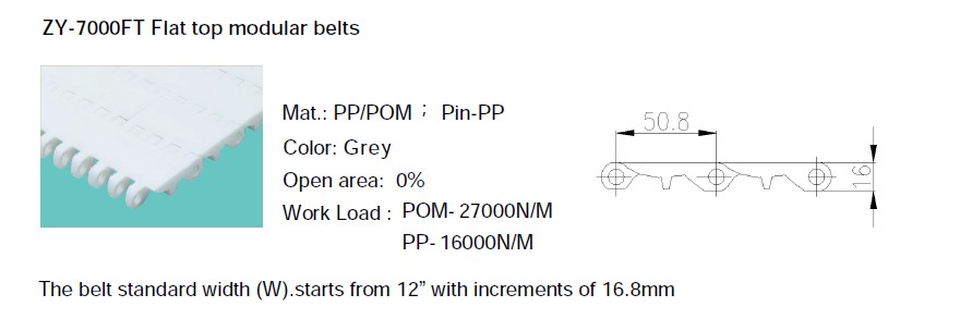 TABLE TOP MODULAR BELTS 