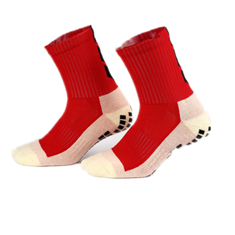 Colorful Crew Padded Non Slip Soccer Socks Grip Anti Slip Football Socks Quantity 10000