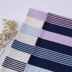 Breathable And Soft Hygroscopic Cotton ​Striped Material Fabric For Casual Wear