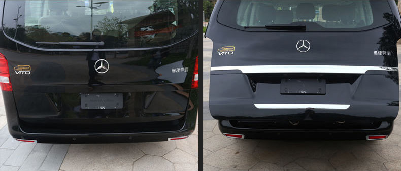 Benz All New Vito 2016 Exterior Body Trim Parts , Tail Trunk Gate Garnish