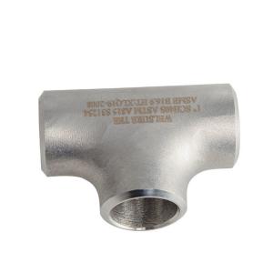 Quality Ss201 Ss304 Ss321 Ss316l Butt Weld Stainless Steel Tee 4 Inch DIN2615 wholesale
