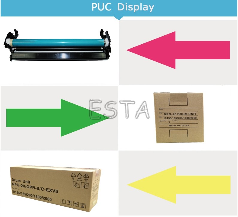 Copier Drum Unit NPG20 For Canon IR155 / 165 / 200 / 1600 / 2000 Copier Parts